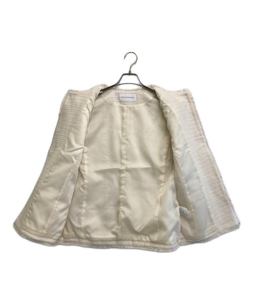 URBAN RESEARCH（アーバンリサーチ）URBAN RESEARCH (アーバンリサーチ) ツイードノーカラージレ アイボリー サイズ:freeの古着・服飾アイテム