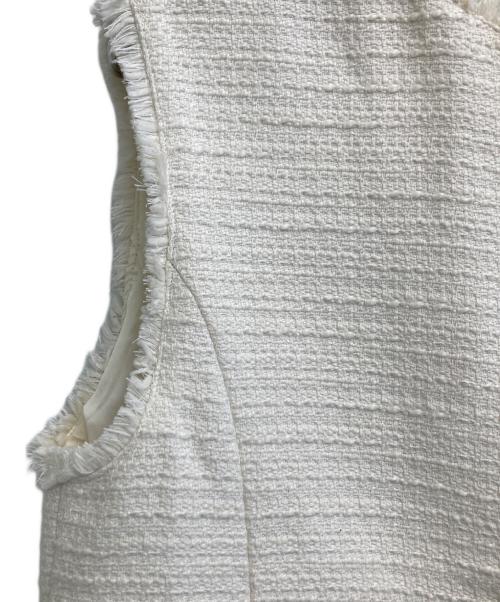 URBAN RESEARCH（アーバンリサーチ）URBAN RESEARCH (アーバンリサーチ) ツイードノーカラージレ アイボリー サイズ:freeの古着・服飾アイテム