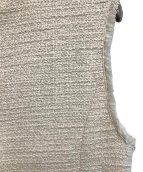 URBAN RESEARCH（アーバンリサーチ）URBAN RESEARCH (アーバンリサーチ) ツイードノーカラージレ アイボリー サイズ:freeの古着・服飾アイテム