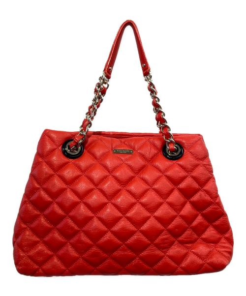 Kate Spade（ケイトスペード）Kate Spade (ケイトスペード) キルティングバッグ レッドの古着・服飾アイテム