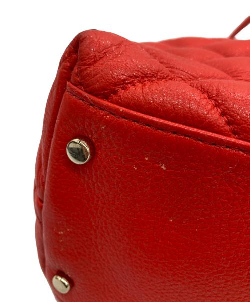 Kate Spade（ケイトスペード）Kate Spade (ケイトスペード) キルティングバッグ レッドの古着・服飾アイテム