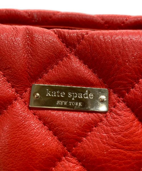 Kate Spade（ケイトスペード）Kate Spade (ケイトスペード) キルティングバッグ レッドの古着・服飾アイテム
