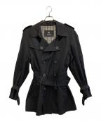 BURBERRY BLACK LABELバーバリーブラックレーベル）の古着「トレンチコート」｜ブラック