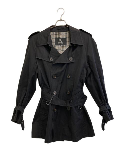 BURBERRY BLACK LABEL（バーバリーブラックレーベル）BURBERRY BLACK LABEL (バーバリーブラックレーベル) トレンチコート ブラック サイズ:Lの古着・服飾アイテム