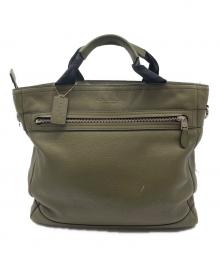 COACH（コーチ）の古着「レザーバッグ」｜グリーン
