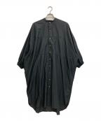 manonマノン）の古着「TYPE WRITER DOLMAN SHT COAT」｜ブラック