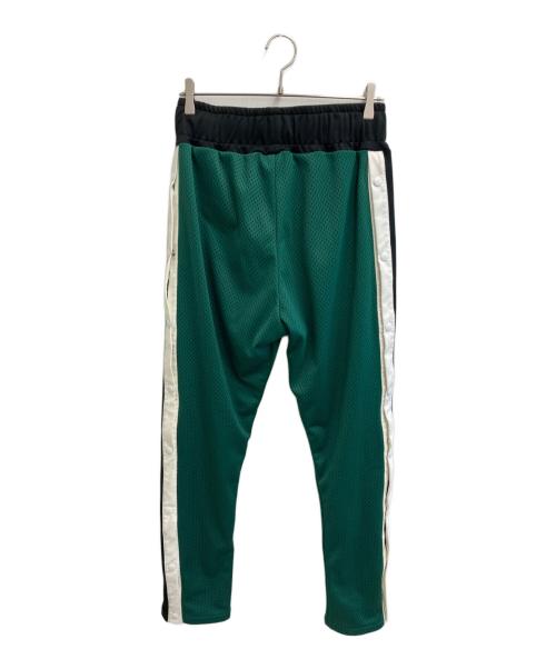 CATALIST（カタリスト）CATALIST (カタリスト) Vegan Leather Side Snap Pants ブラック×グリーン サイズ:2の古着・服飾アイテム