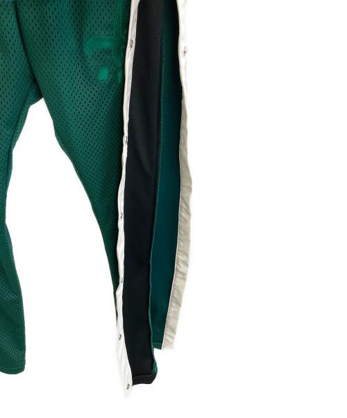 CATALIST（カタリスト）CATALIST (カタリスト) Vegan Leather Side Snap Pants ブラック×グリーン サイズ:2の古着・服飾アイテム