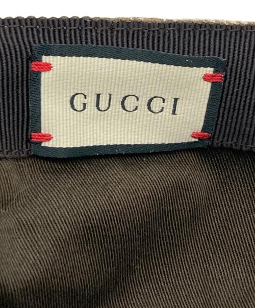 GUCCI（グッチ）GUCCI (グッチ) GGキャンパス ベースボールキャップ ベージュの古着・服飾アイテム