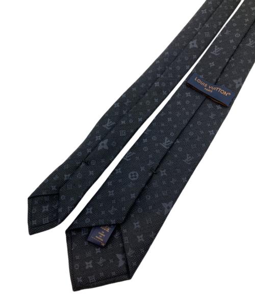 LOUIS VUITTON（ルイ ヴィトン）LOUIS VUITTON (ルイ ヴィトン) モノグラムスターズ ネクタイ ブラック サイズ:148×7の古着・服飾アイテム