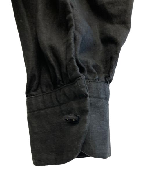 SCYE（サイ）SCYE (サイ) リネンキャンブリックタックブラウス ブラック サイズ:38の古着・服飾アイテム