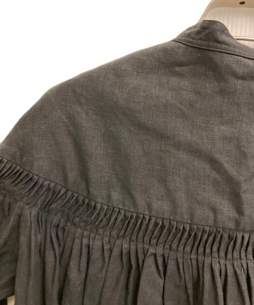 SCYE（サイ）SCYE (サイ) リネンキャンブリックタックブラウス ブラック サイズ:38の古着・服飾アイテム