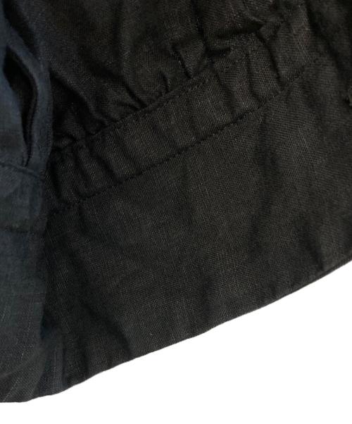 SCYE（サイ）SCYE (サイ) リネンキャンブリックタックブラウス ブラック サイズ:38の古着・服飾アイテム