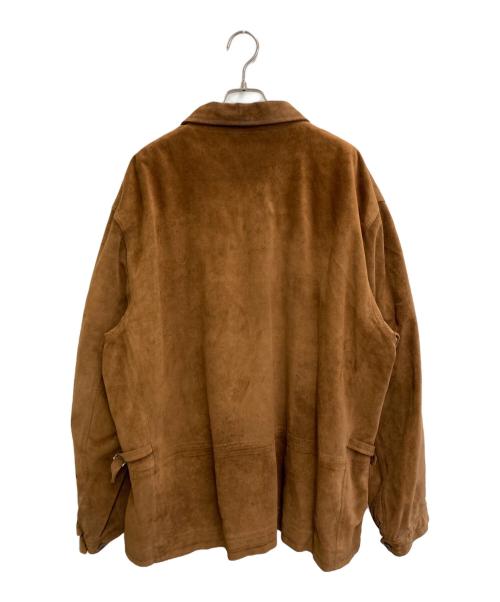 POLO RALPH LAUREN（ポロ・ラルフローレン）POLO RALPH LAUREN (ポロ・ラルフローレン) スウェードレザージャケット ブラウン サイズ:XXLの古着・服飾アイテム