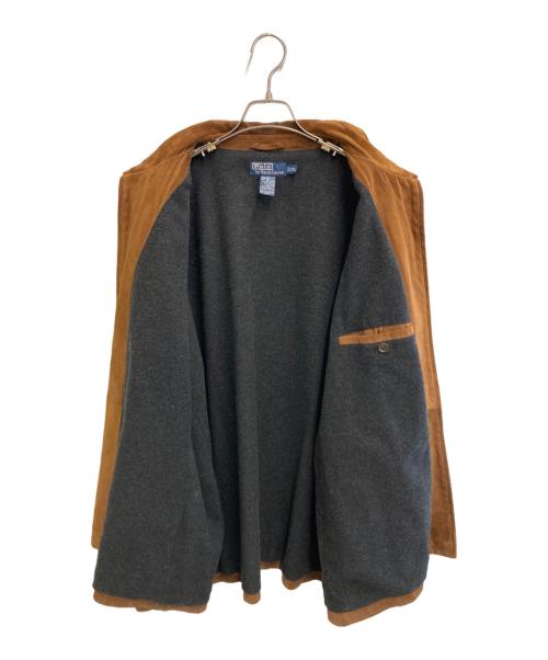POLO RALPH LAUREN（ポロ・ラルフローレン）POLO RALPH LAUREN (ポロ・ラルフローレン) スウェードレザージャケット ブラウン サイズ:XXLの古着・服飾アイテム