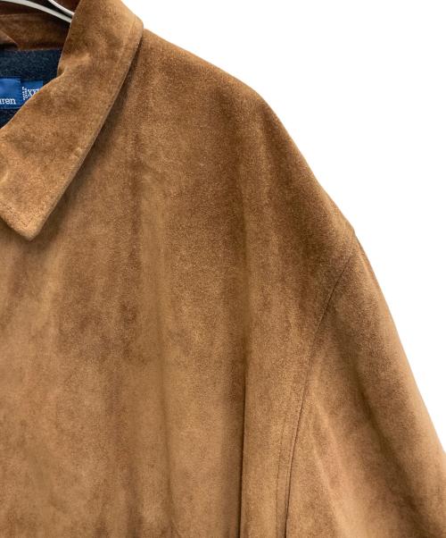 POLO RALPH LAUREN（ポロ・ラルフローレン）POLO RALPH LAUREN (ポロ・ラルフローレン) スウェードレザージャケット ブラウン サイズ:XXLの古着・服飾アイテム