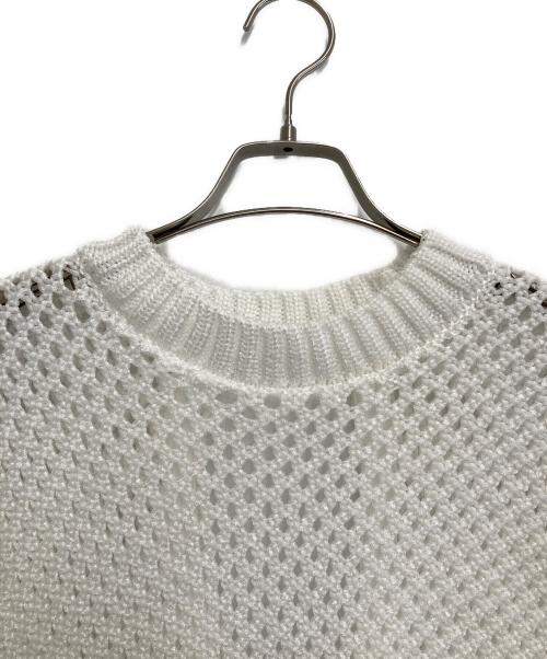 ADORE（アドーア）ADORE (アドーア) ミックスパターンニットベスト ホワイト サイズ:38の古着・服飾アイテム