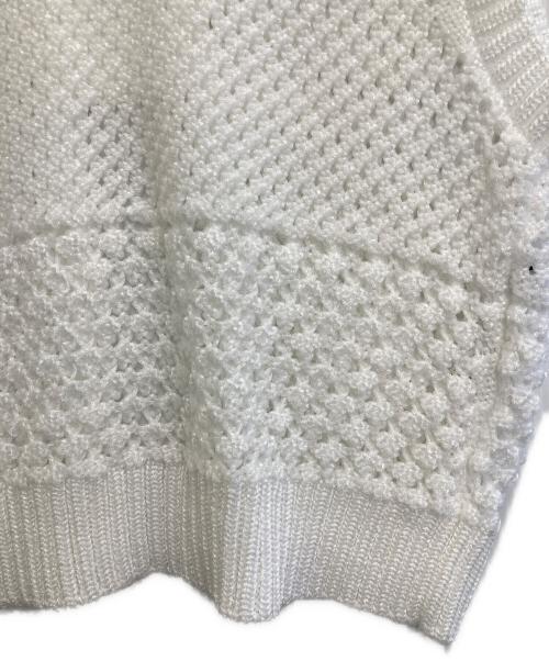 ADORE（アドーア）ADORE (アドーア) ミックスパターンニットベスト ホワイト サイズ:38の古着・服飾アイテム