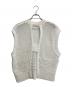 ADORE (アドーア) ミックスパターンニットベスト ホワイト サイズ:38：8000円