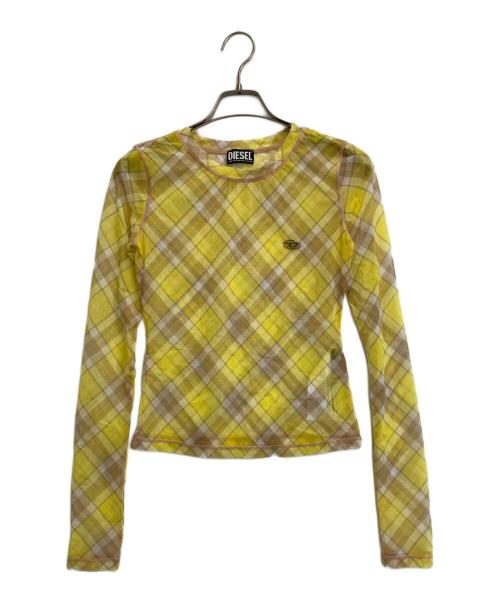 DIESEL（ディーゼル）DIESEL (ディーゼル) チェックセカンドスキン イエロー サイズ:-の古着・服飾アイテム