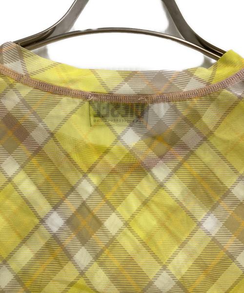 DIESEL（ディーゼル）DIESEL (ディーゼル) チェックセカンドスキン イエロー サイズ:-の古着・服飾アイテム