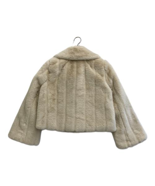 HER LIP TO（ハーリップトゥ）Her lip to (ハーリップトゥ) Winter Love Faux Fur Coat アイボリー サイズ:Mの古着・服飾アイテム