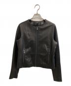 theoryセオリー）の古着「ラムレザージャケット」｜ブラック