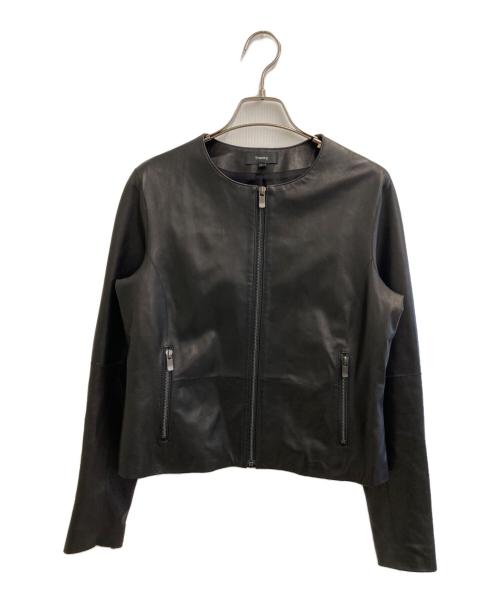 theory（セオリー）theory (セオリー) ラムレザージャケット ブラック サイズ:Sの古着・服飾アイテム
