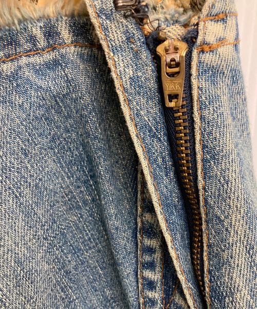 JUNYA WATANABE COMME des GARCONS（(ジュンヤワタナベ コムデギャルソン）JUNYA WATANABE COMME des GARCONS ((ジュンヤワタナベ コムデギャルソン) 02SS　立体裁断 カットオフマーメイドデニムスカート インディゴ サイズ:Mの古着・服飾アイテム