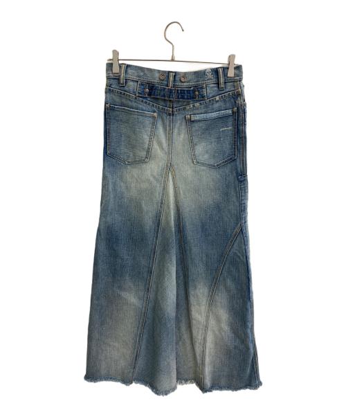 RALPH LAUREN RUGBY（ラルフローレンラグビー）RALPH LAUREN RUGBY (ラルフローレンラグビー) ダメージ加工デニムスカート インディゴ サイズ:SIZE W25の古着・服飾アイテム