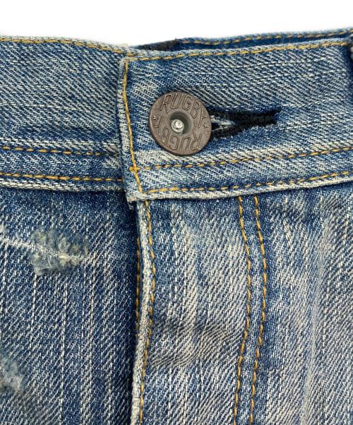 RALPH LAUREN RUGBY（ラルフローレンラグビー）RALPH LAUREN RUGBY (ラルフローレンラグビー) ダメージ加工デニムスカート インディゴ サイズ:SIZE W25の古着・服飾アイテム