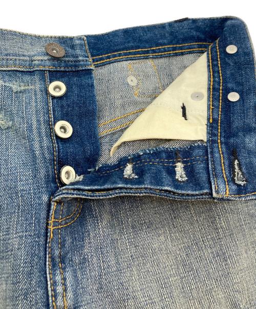 RALPH LAUREN RUGBY（ラルフローレンラグビー）RALPH LAUREN RUGBY (ラルフローレンラグビー) ダメージ加工デニムスカート インディゴ サイズ:SIZE W25の古着・服飾アイテム