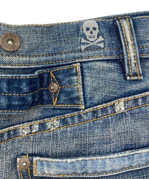 RALPH LAUREN RUGBY（ラルフローレンラグビー）RALPH LAUREN RUGBY (ラルフローレンラグビー) ダメージ加工デニムスカート インディゴ サイズ:SIZE W25の古着・服飾アイテム