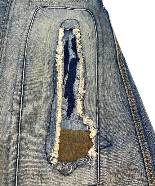 RALPH LAUREN RUGBY（ラルフローレンラグビー）RALPH LAUREN RUGBY (ラルフローレンラグビー) ダメージ加工デニムスカート インディゴ サイズ:SIZE W25の古着・服飾アイテム