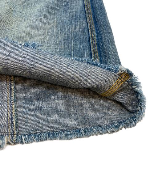 RALPH LAUREN RUGBY（ラルフローレンラグビー）RALPH LAUREN RUGBY (ラルフローレンラグビー) ダメージ加工デニムスカート インディゴ サイズ:SIZE W25の古着・服飾アイテム