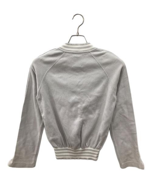 CHANEL（シャネル）CHANEL (シャネル) スポーツラインニットジャケット ライトグレー サイズ:38の古着・服飾アイテム