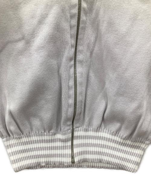 CHANEL（シャネル）CHANEL (シャネル) スポーツラインニットジャケット ライトグレー サイズ:38の古着・服飾アイテム