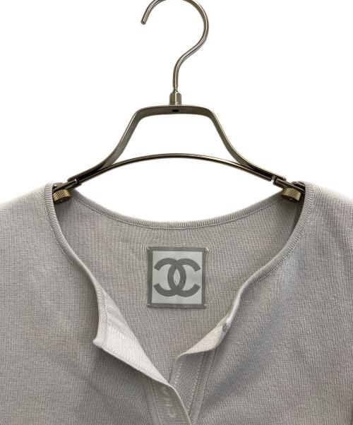 CHANEL（シャネル）CHANEL (シャネル) ノースリーブニット ライトグレー サイズ:38の古着・服飾アイテム