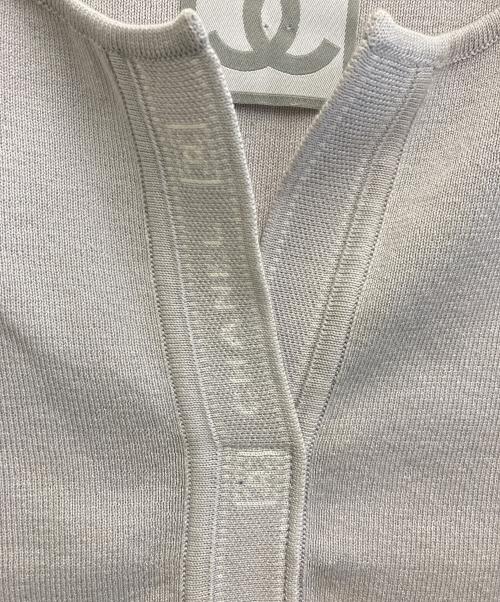 CHANEL（シャネル）CHANEL (シャネル) ノースリーブニット ライトグレー サイズ:38の古着・服飾アイテム