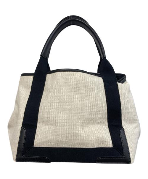 BALENCIAGA（バレンシアガ）BALENCIAGA (バレンシアガ) CABAS S ハンドバッグ ブラック×アイボリー サイズ:-の古着・服飾アイテム
