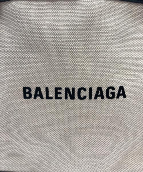 BALENCIAGA（バレンシアガ）BALENCIAGA (バレンシアガ) CABAS S ハンドバッグ ブラック×アイボリー サイズ:-の古着・服飾アイテム