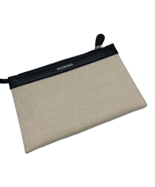 BALENCIAGA（バレンシアガ）BALENCIAGA (バレンシアガ) CABAS S ハンドバッグ ブラック×アイボリー サイズ:-の古着・服飾アイテム