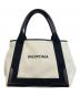 BALENCIAGA（バレンシアガ）の古着「CABAS S ハンドバッグ」｜ブラック×アイボリー