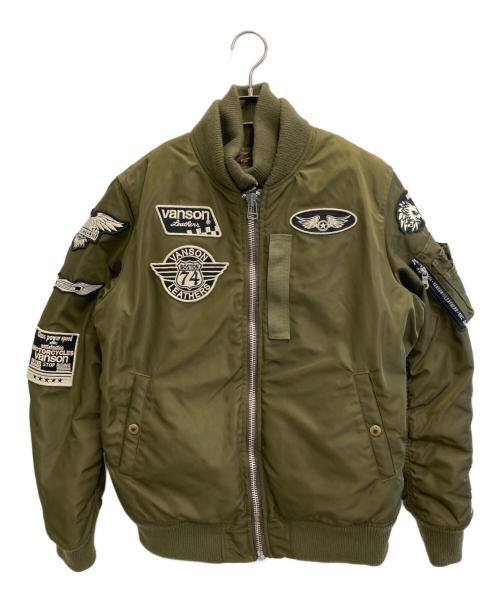 VANSON（バンソン）VANSON (バンソン) MA-1ジャケット オリーブ サイズ:Mの古着・服飾アイテム