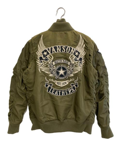 VANSON（バンソン）VANSON (バンソン) MA-1ジャケット オリーブ サイズ:Mの古着・服飾アイテム
