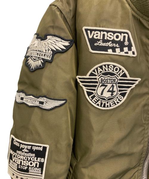 VANSON（バンソン）VANSON (バンソン) MA-1ジャケット オリーブ サイズ:Mの古着・服飾アイテム