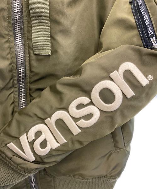 VANSON（バンソン）VANSON (バンソン) MA-1ジャケット オリーブ サイズ:Mの古着・服飾アイテム