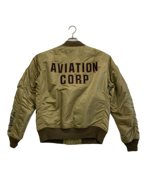 AVIREX（アヴィレックス）AVIREX (アヴィレックス) ACC PATCHED MA-1 オリーブ サイズ:Ｌの古着・服飾アイテム