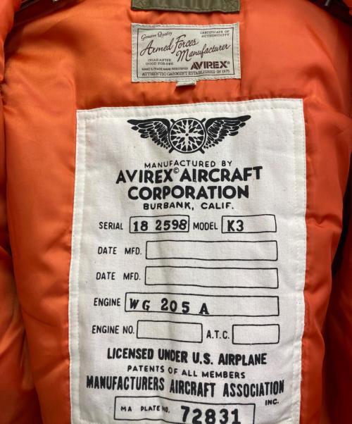 AVIREX（アヴィレックス）AVIREX (アヴィレックス) ACC PATCHED MA-1 オリーブ サイズ:Ｌの古着・服飾アイテム