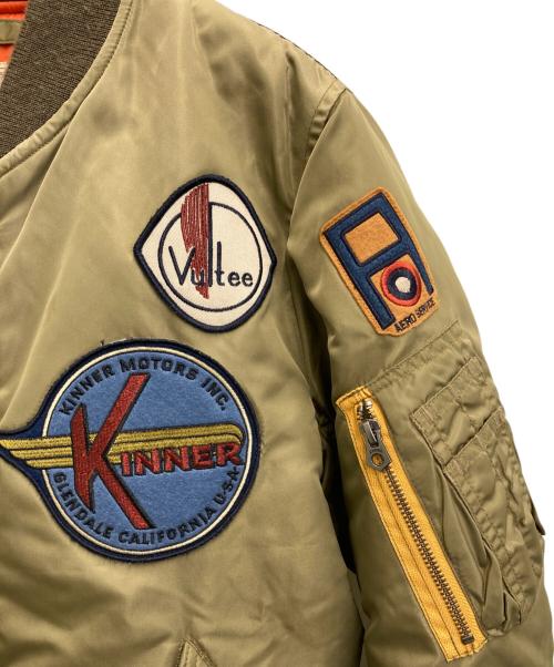 AVIREX（アヴィレックス）AVIREX (アヴィレックス) ACC PATCHED MA-1 オリーブ サイズ:Ｌの古着・服飾アイテム